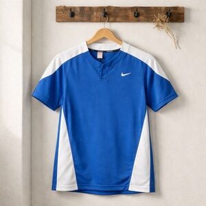 Nike Men's Blue and White Jersey